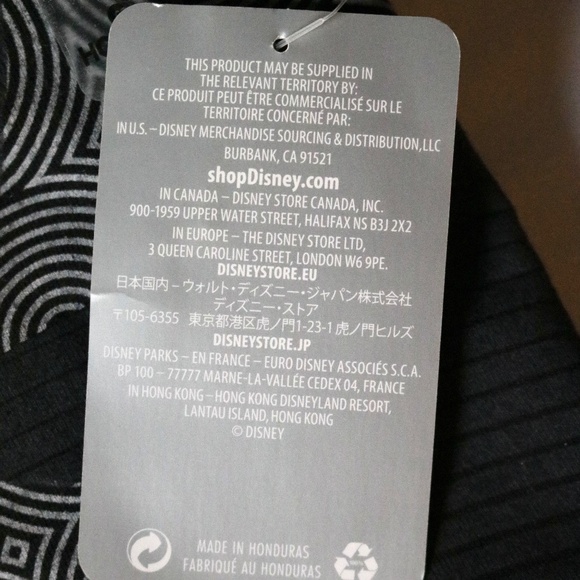 NWT - DISNEY Mickey Mouse Men's Large T Shirt Black White Official Geometric - Picture 7 of 8